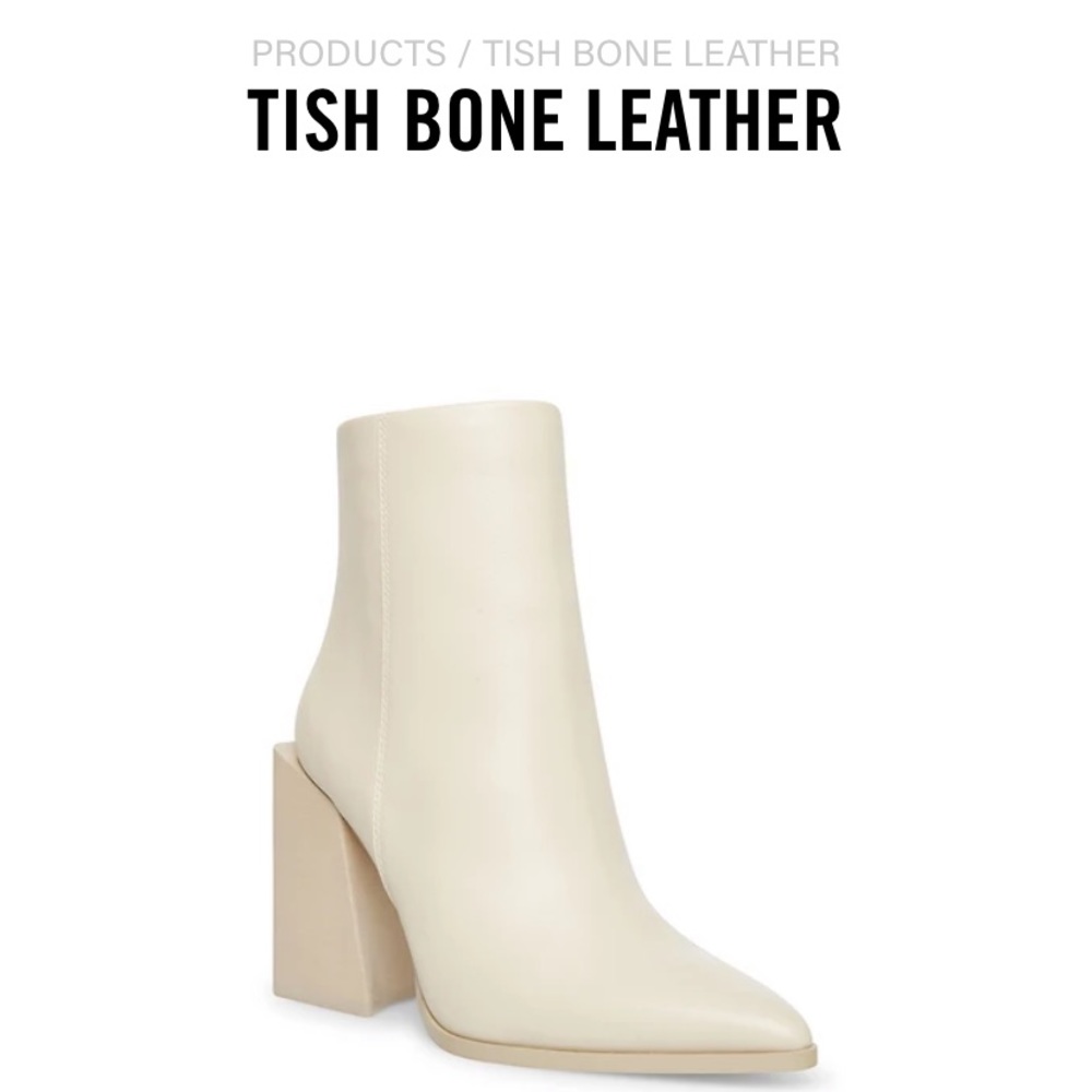 Steve Madden Tish Bone Leather Bootie